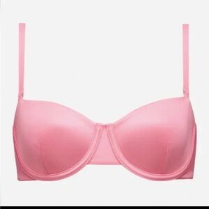 CUUP The Balconette Bra Rose Shine Satin Pink 36D